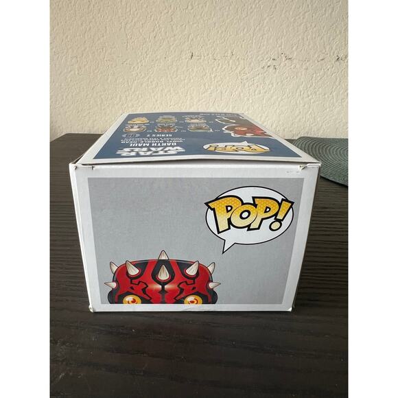 VAULTED BLUE BOX Darth Maul Funko Pop Bobblehead #09 Star Wars Sith Disney Movie - Picture 5 of 6